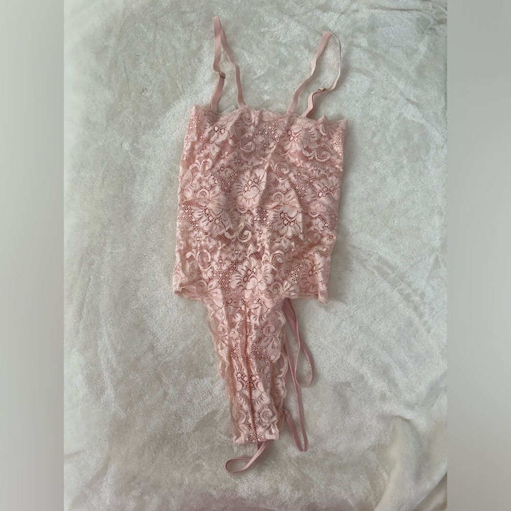 We are Hah lace bodysuit